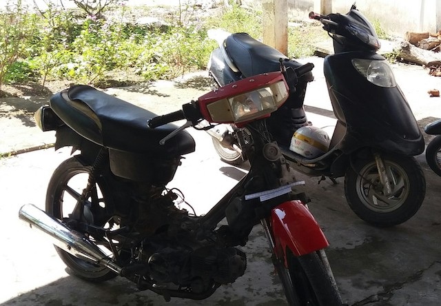 Tang vật được lực lượng Công an tạm giữ.