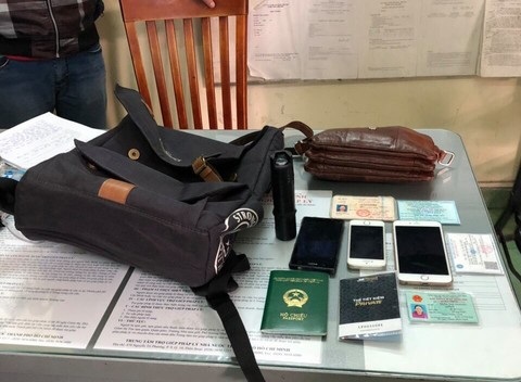 Tang vật vụ cướp giật được công an thu hồi