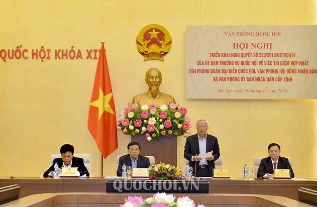 Triển khai Nghị quyết thí điểm hợp nhất 3 văn phòng