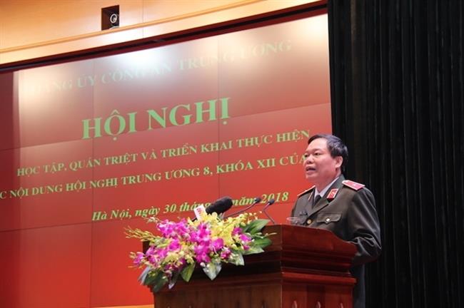Đảng uỷ Công an Trung ương học tập, quán triệt các nội dung Hội nghị Trung ương 8