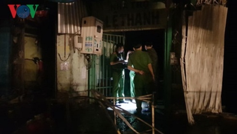 Hiện trường vụ cháy.