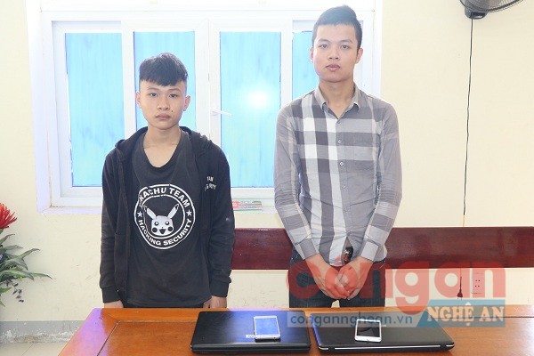 2 đối tượng Tuấn Và Dũng cùng tang vật vụ án