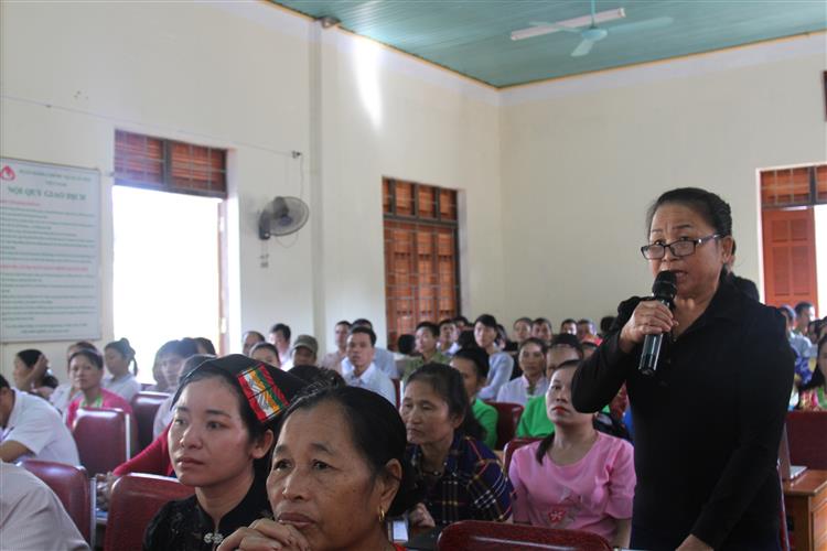 Ý kiến của một cử tri tại xã Lục Dạ.