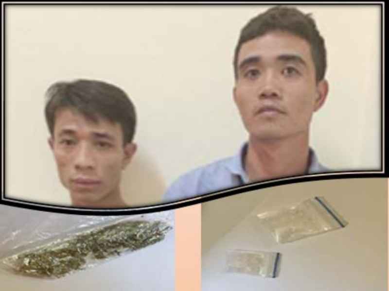 Bị bắt quả tang đang tàng trữ 'cỏ Mỹ' và 'hàng đá'
