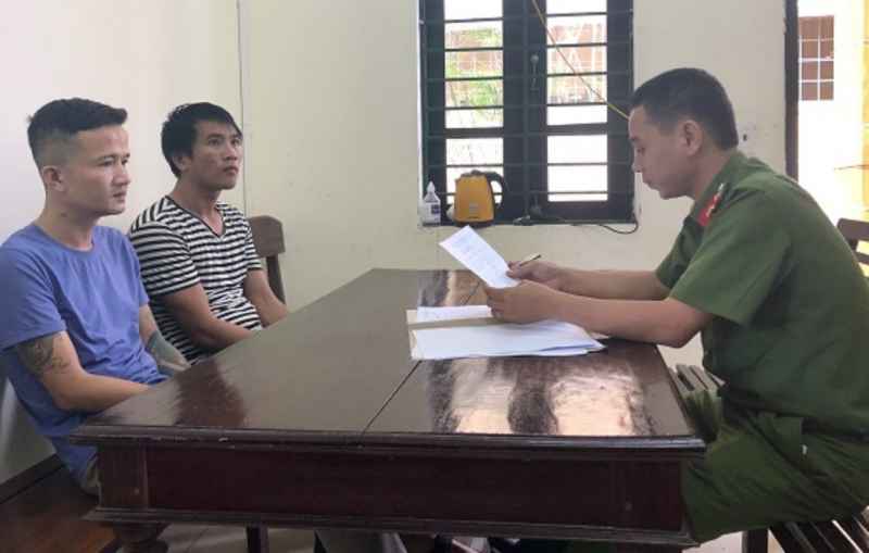Đối tượng Dương Mạnh Uyên và Hồ Ngọc Khánh tại CQĐT