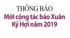 Mời cộng tác báo Xuân Kỷ Hợi 2019
