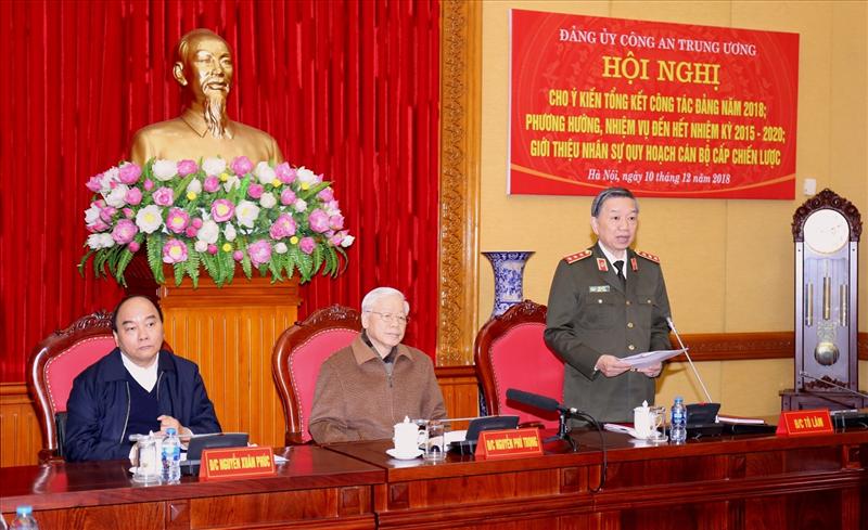 Bộ trưởng Tô Lâm phát biểu tại Hội nghị.