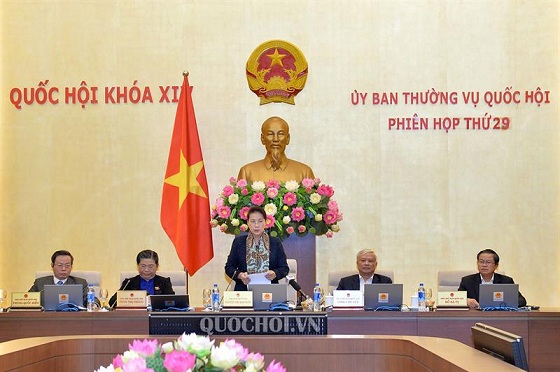 Bế mạc phiên họp thứ 29 của Ủy ban Thường vụ Quốc hội