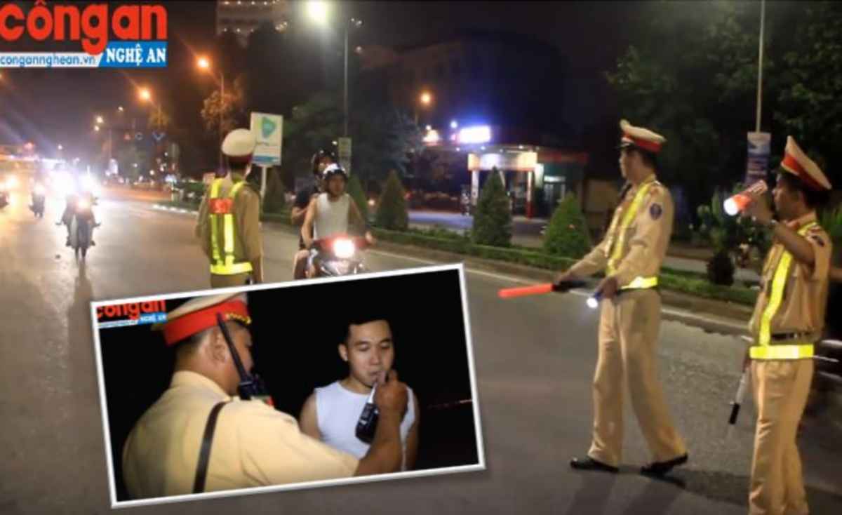 Tăng cường xử lí vi phạm nồng độ cồn vào ban đêm