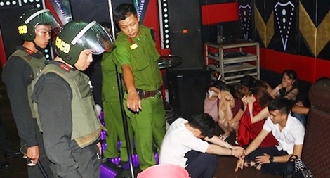 Xử lý nhiều bar, quán karaoke chứa các đối tượng sử dụng ma tuý