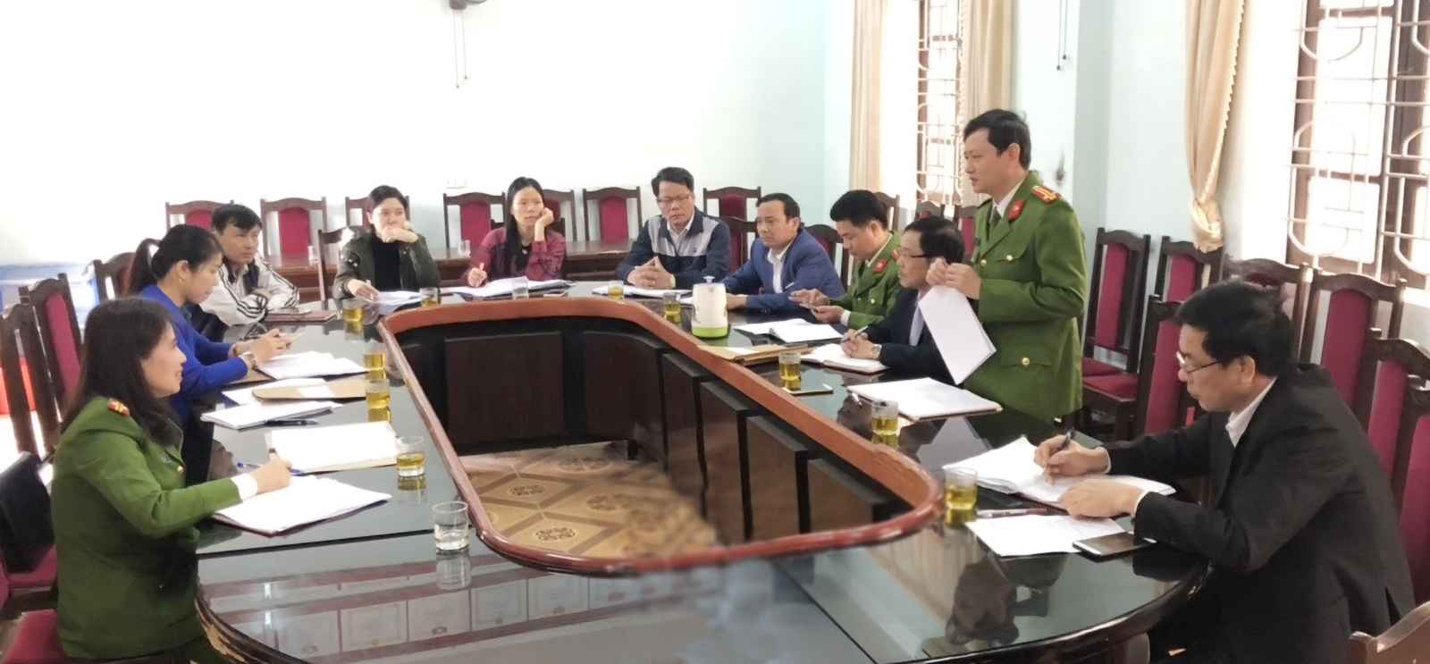 Đoàn kiểm tra tại phường Đông Vĩnh