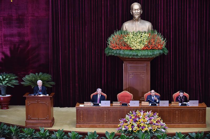 Tổng Bí thư, Chủ tịch nước Nguyễn Phú Trọng phát biểu khai mạc Hội nghị.