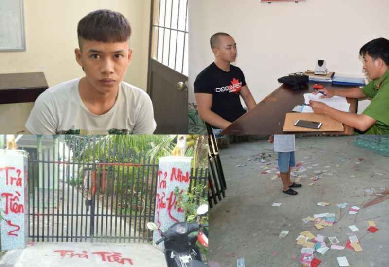 Vẽ sơn, vấy mắm tôm, rải vàng mã để đòi nợ