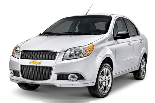 8. Chevrolet Aveo (giá từ 399 triệu đồng).