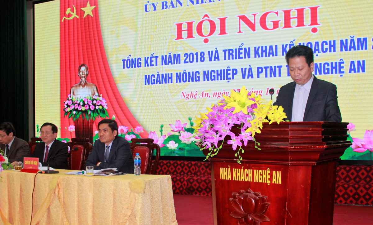 Ông Nguyễn Hải Thanh, Cục trưởng Cục Xây dựng công trình phát biểu tại Hội nghị 