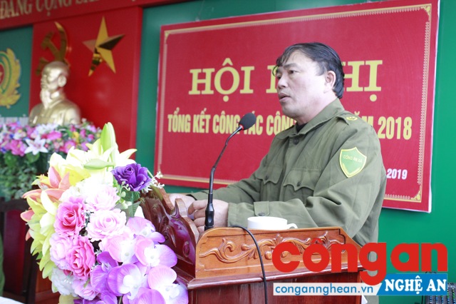 Đại diện Công an các xã, thị trấn trình bày tham luận