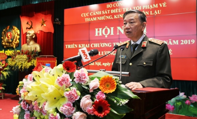 Bộ trưởng Tô Lâm phát biểu chỉ đạo tại Hội nghị.