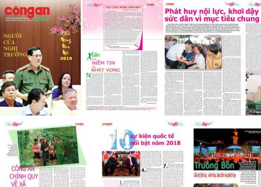Báo Công an Nghệ An số Tết Dương lịch 2019