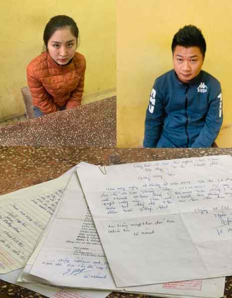 2 đối tượng Hoành, Hoa và các tang vật thu được