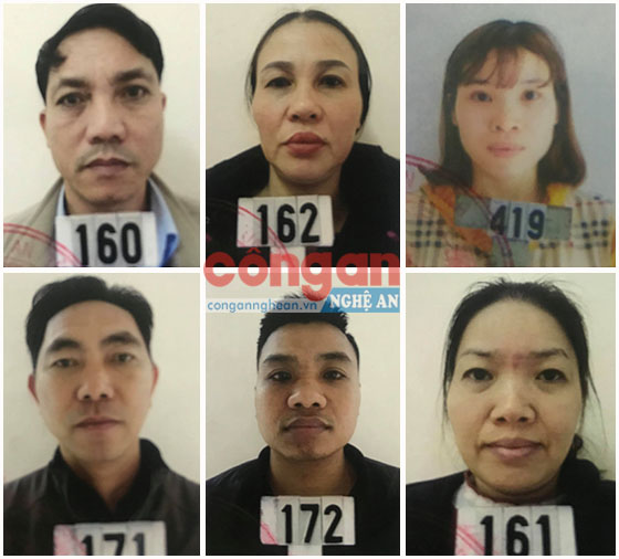 Các đối tượng trong đường dây đánh bạc bị bắt giữ