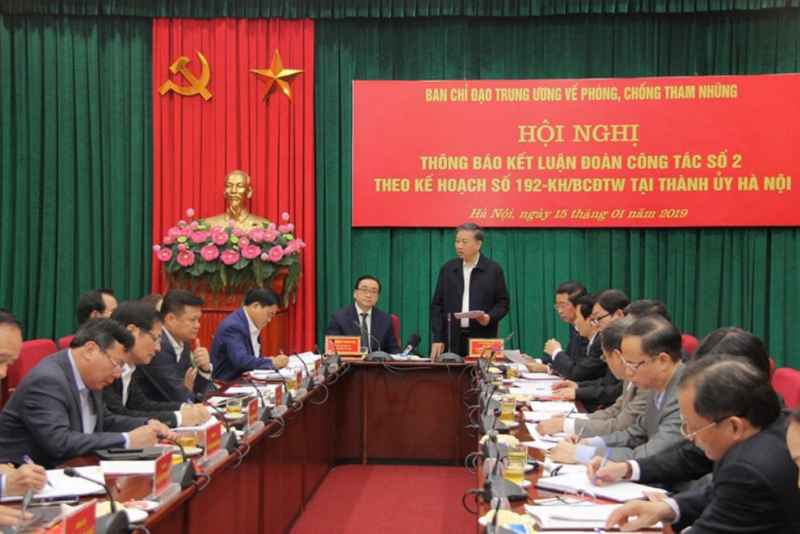 Kết luận về phòng, chống tham nhũng tại Thành ủy Hà Nội