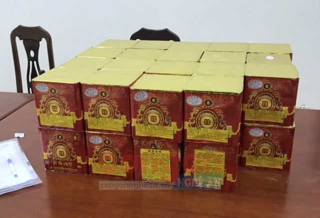 Số pháo hoa bị thu giữ