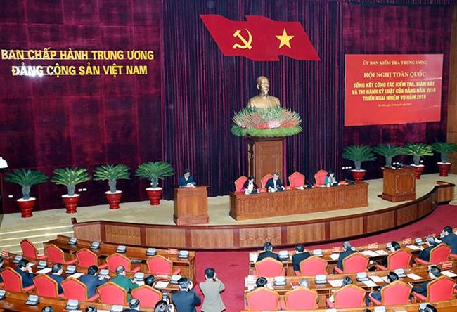 Hội nghị toàn quốc tổng kết công tác kiểm tra, giám sát và thi hành kỷ luật của Đảng - ảnh: Trọng Đức
