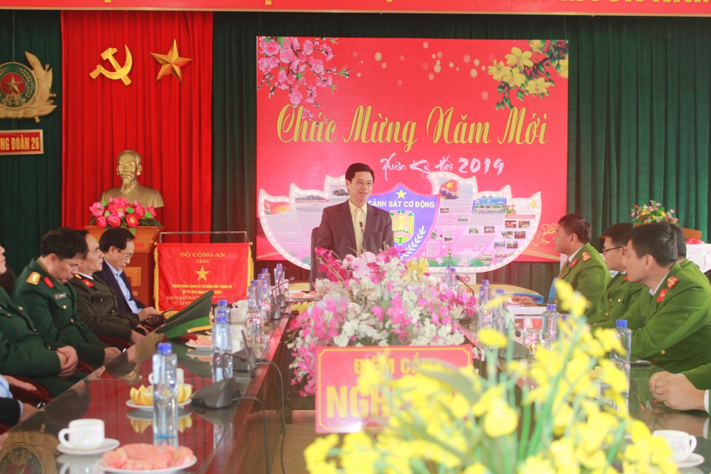Thăm, chúc Tết tại Trung đoàn Cảnh sát Cơ động