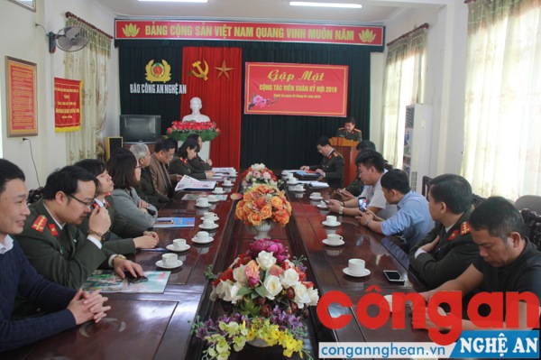 Báo Công an Nghệ An: Gặp mặt cộng tác viên Xuân Kỷ Hợi năm 2019