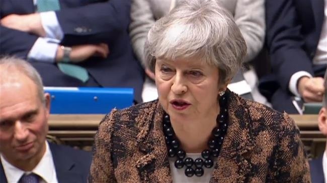 Thủ tướng Anh Theresa May phát biểu trước Hạ viện, ngày 21/1. (Ảnh: AFP)