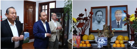 Thủ tướng dâng hương tưởng nhớ các đồng chí nguyên lãnh đạo Đảng, Nhà nước