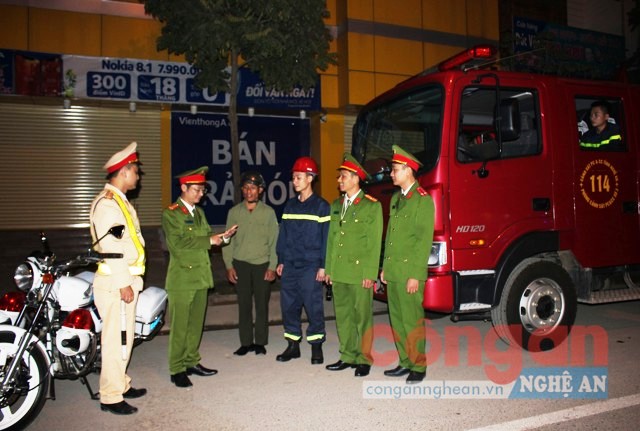 Công an Thị xã Thái Hòa: Nỗ lực để đêm giao thừa bình yên
