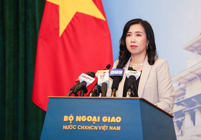 Phát ngôn viên Bộ Ngoại giao Lê Thị Thu Hằng. 