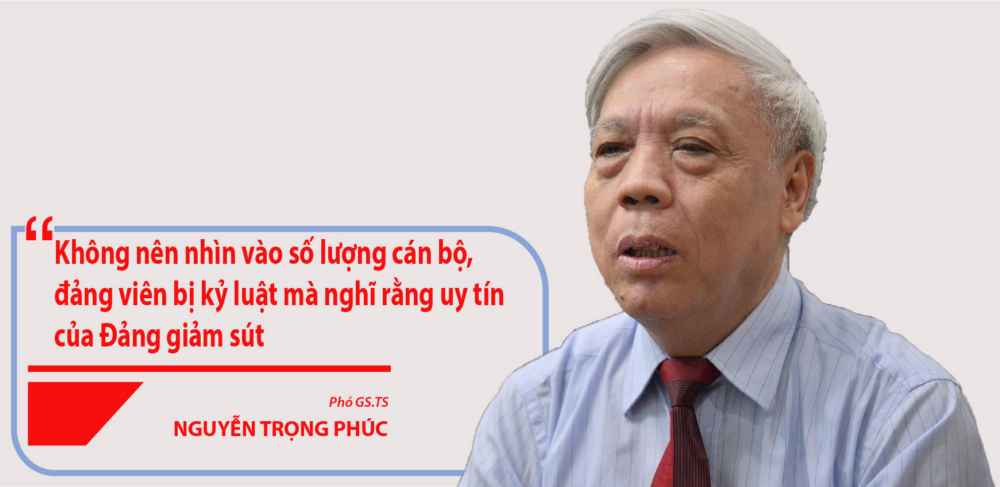 'Kỷ luật cán bộ không làm suy giảm uy tín của Đảng'