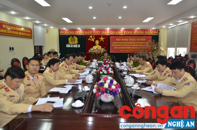 Tổ chức Hội nghị giao ban trực tuyến công tác bảo đảm TTATGT Xuân Kỷ Hợi năm 2019