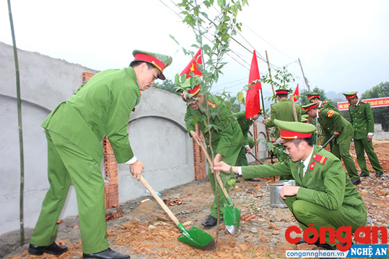 CBCS Đội Cảnh sát PCCC&CNCH số 6 tổ chức Tết trồng cây đầu xuân 2019