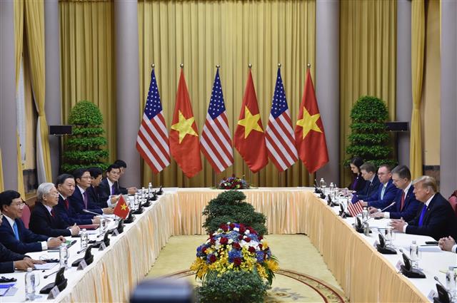 Quang cảnh hội đàm. Ảnh VGP/Nhật Bắc