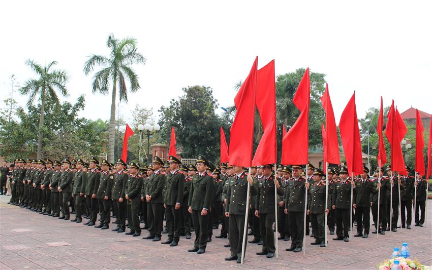 Hơn 400 đoàn viên thanh niên công an tỉnh dự lễ khởi động