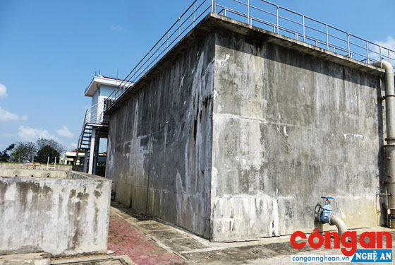 Nhà máy nước sạch mới sử dụng đã hư hỏng
