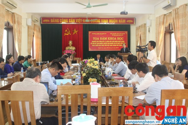 Viện Nghiên cứu con người - Trường Chính trị Nghệ An: Tọa đàm khoa học