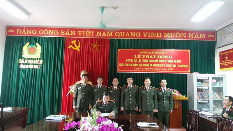 Phòng An ninh kinh tế: Phát động đợt thi đua đặc biệt kỷ niệm các ngày lễ lớn