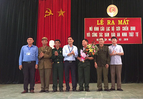 Ra mắt mô hình Cựu chiến binh với công tác đảm bảo ANTT