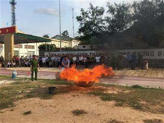 Công an Tương Dương tập huấn công tác PCCC