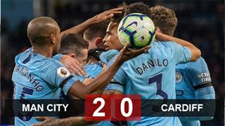 Man City 2-0 Cardiff: Thắng nhẹ nhàng, Man City lên ngôi đầu bảng