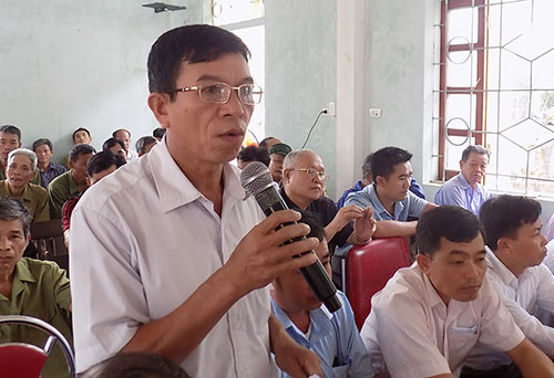 Đoàn đại biểu Quốc hội tiếp xúc cử tri Quỳ Hợp