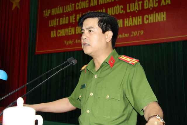 Tập huấn các văn bản luật mới trong Công an nhân dân