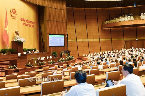 Quốc hội cho ý kiến về một số nội dung của Dự thảo Luật Thi hành án hình sự (sửa đổi) bằng hệ thống điện tử