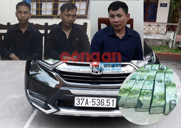 Công an TP Vinh: Bắt 3 đối tượng, thu 15 kg ketamine