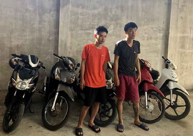 Đối tượng Trần Hải Bằng và Nguyễn Viết Bảo tại Cơ quan CSĐT