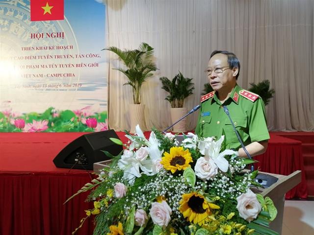 Triển khai cao điểm tấn công tội phạm ma túy tuyến biên giới Việt Nam-Campuchia